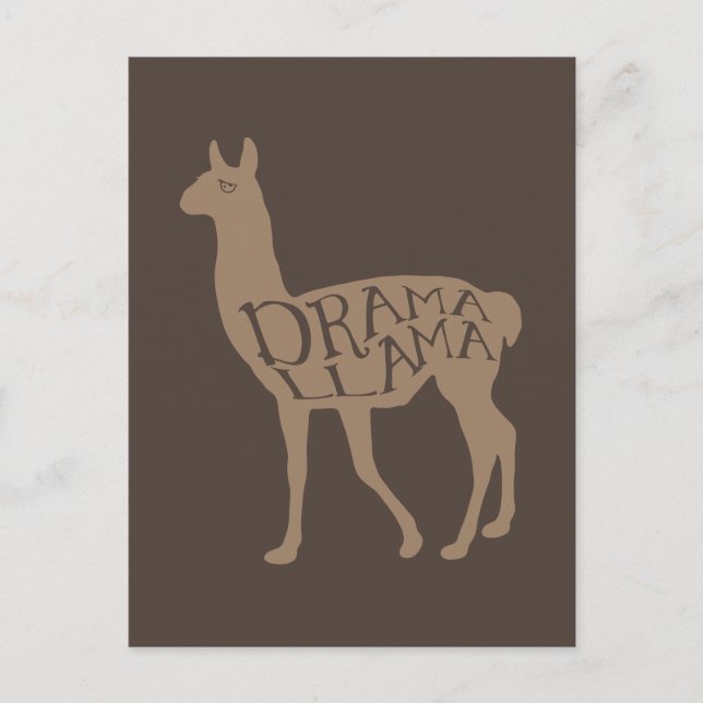 Carte Postale Drama Llama (Devant)