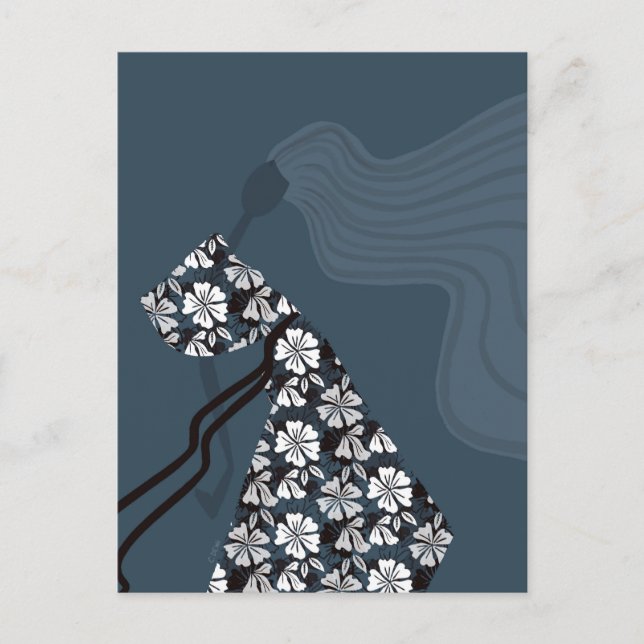 Carte Postale Dramatic Silhouette Elegant Glam Fashion Art (Devant)