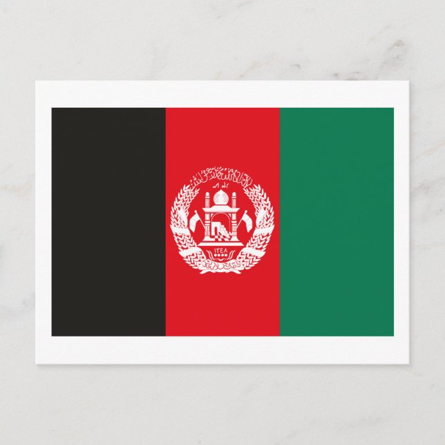 Carte postale drapeau Afghanistan (Devant)
