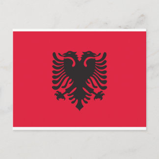 Carte Postale Drapeau Albanie