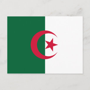 Carte Postale Drapeau algérien patriotique