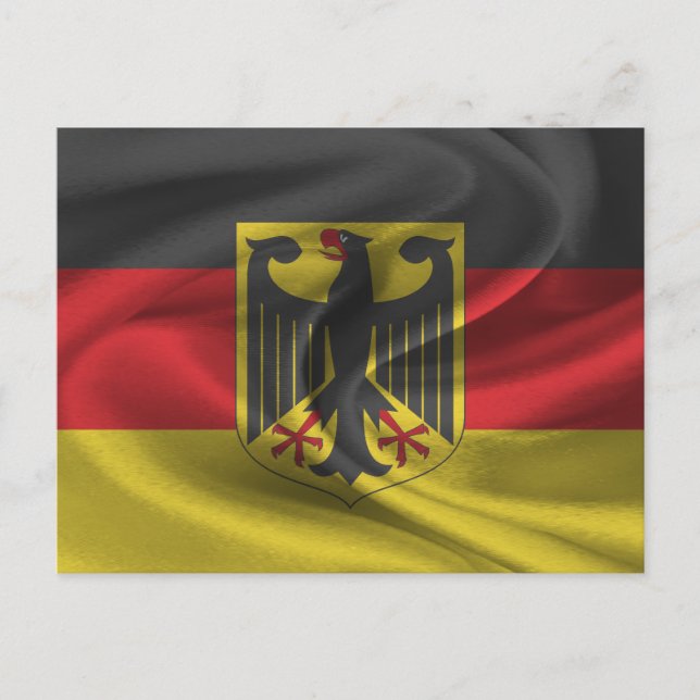 Carte Postale Drapeau Allemagne (Devant)