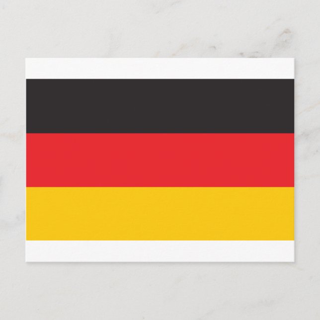 Carte Postale Drapeau Allemagne (Devant)