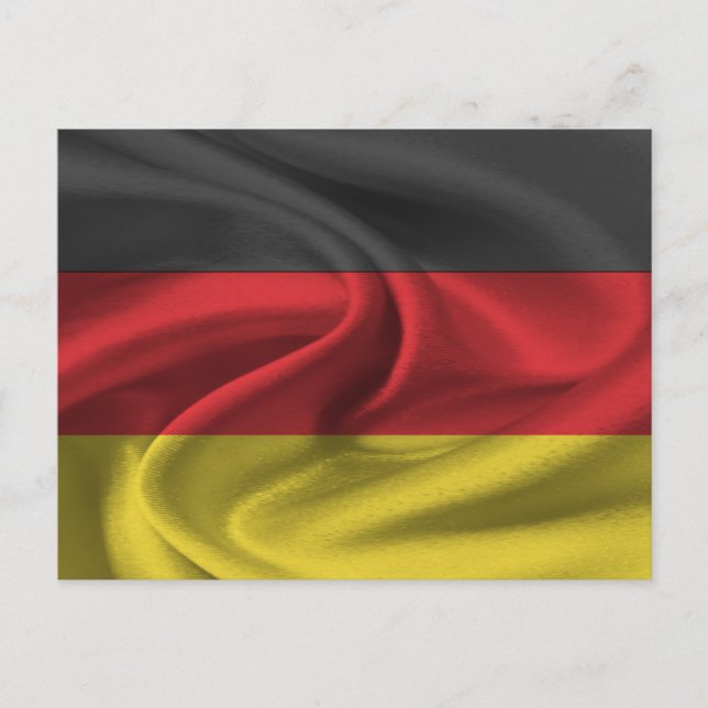 Carte Postale Drapeau Allemagne (Devant)