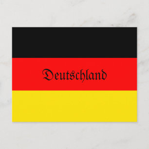 Carte Postale Drapeau Allemagne Deutschland