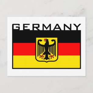 Carte Postale Drapeau allemand