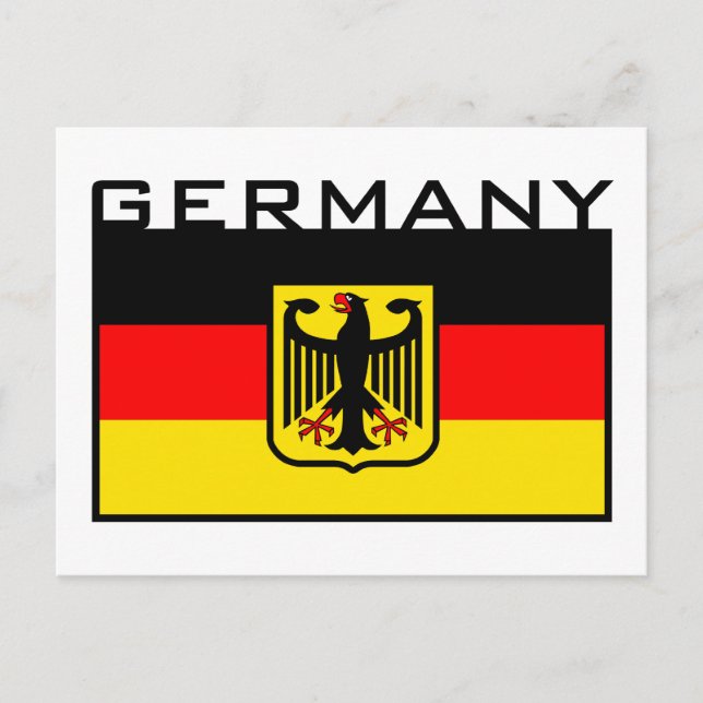 Carte Postale Drapeau allemand (Devant)