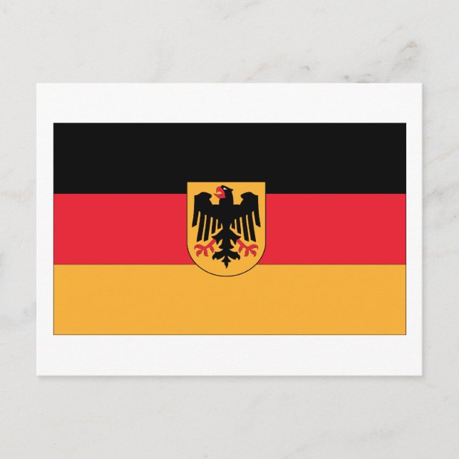 Carte Postale Drapeau allemand (Devant)