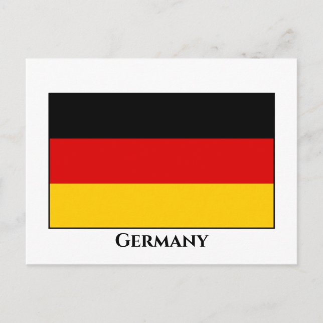 Carte Postale Drapeau allemand (Devant)
