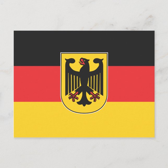 Carte Postale Drapeau allemand (Devant)