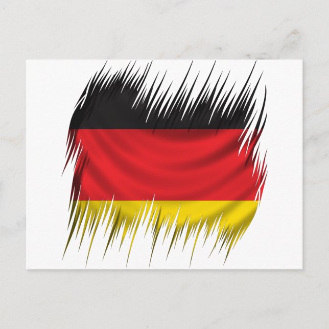 Carte Postale Drapeau allemand Shredders (Devant)