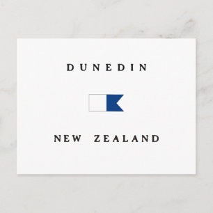Carte Postale Drapeau Alpha Dive Dunedin Nouvelle-Zélande