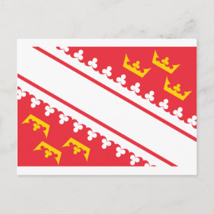 Carte Postale Drapeau Alsace (France) Drapeau Alsace Flagge Elsa