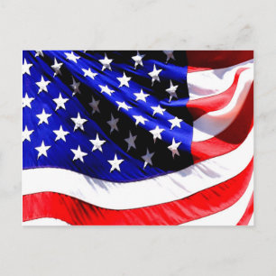 Carte Postale drapeau américain