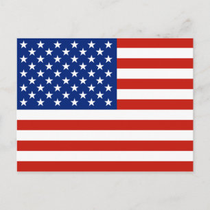 Carte Postale Drapeau américain