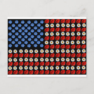 Carte Postale Drapeau américain
