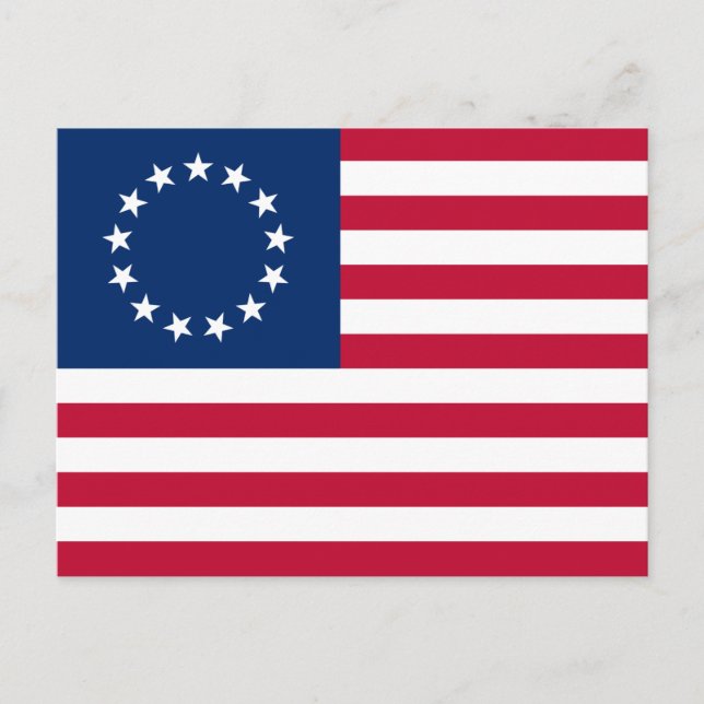 Carte Postale Drapeau américain Betsy Ross (Devant)