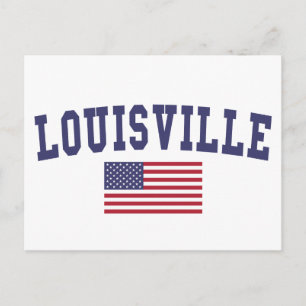 Carte Postale Drapeau américain de Louisville