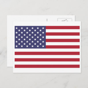 Carte Postale Drapeau américain, Drapeau des États-Unis