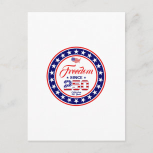 Carte Postale Drapeau américain du 250e anniversaire du 4 juille