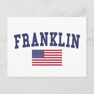 Carte Postale Drapeau américain Franklin TN