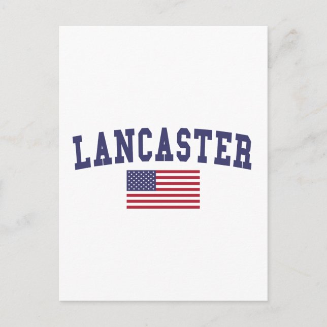 Carte Postale Drapeau américain Lancaster PA (Devant)