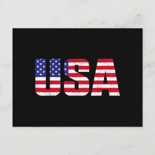 Carte Postale Drapeau Américain Patriotique Pour Hommes Femmes E