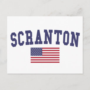Carte Postale Drapeau américain Scranton