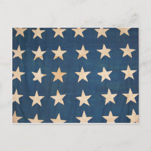 Carte Postale Drapeau américain vintage