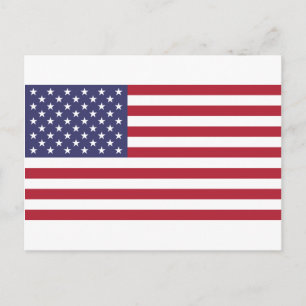 Carte Postale Drapeau américain, vue complète ou détaillée