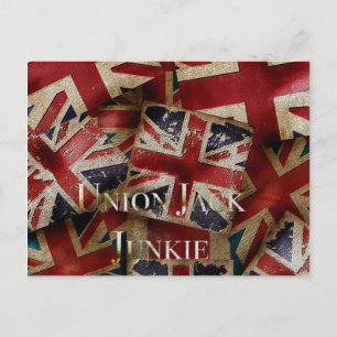 Carte Postale Drapeau anglais rétro Union jack