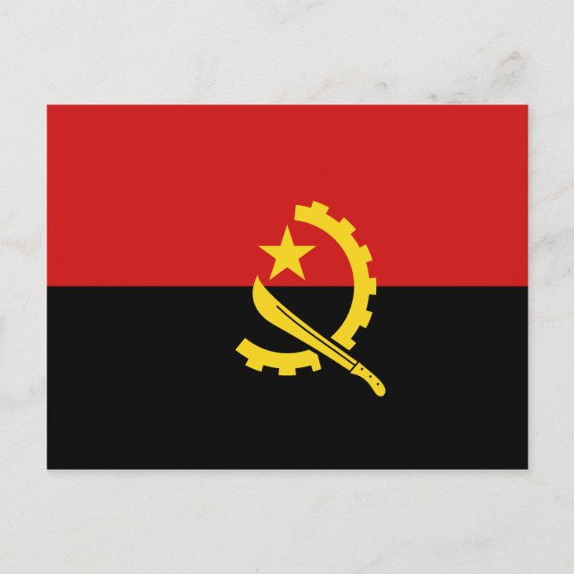 Carte postale drapeau Angola (Devant)