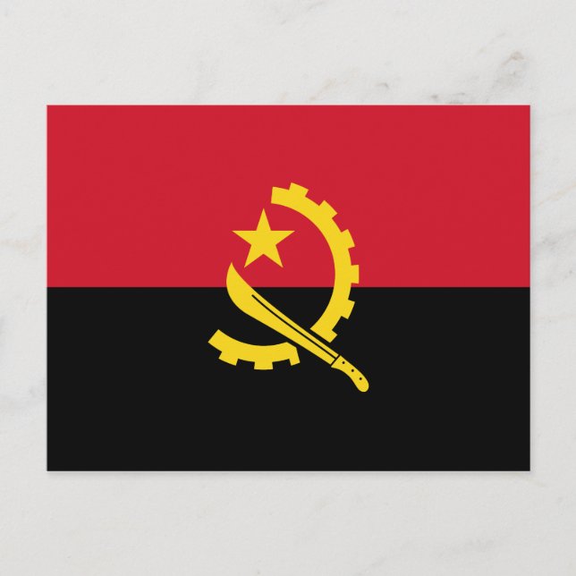 Carte Postale Drapeau angolais patriotique (Devant)