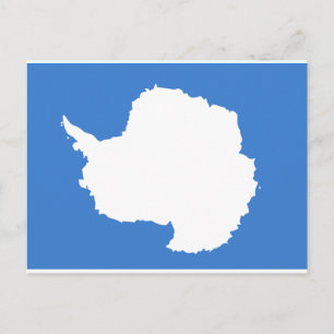 Carte Postale Drapeau Antarctique