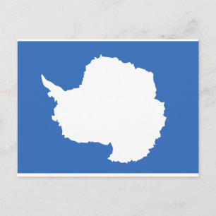 Carte Postale Drapeau Antarctique
