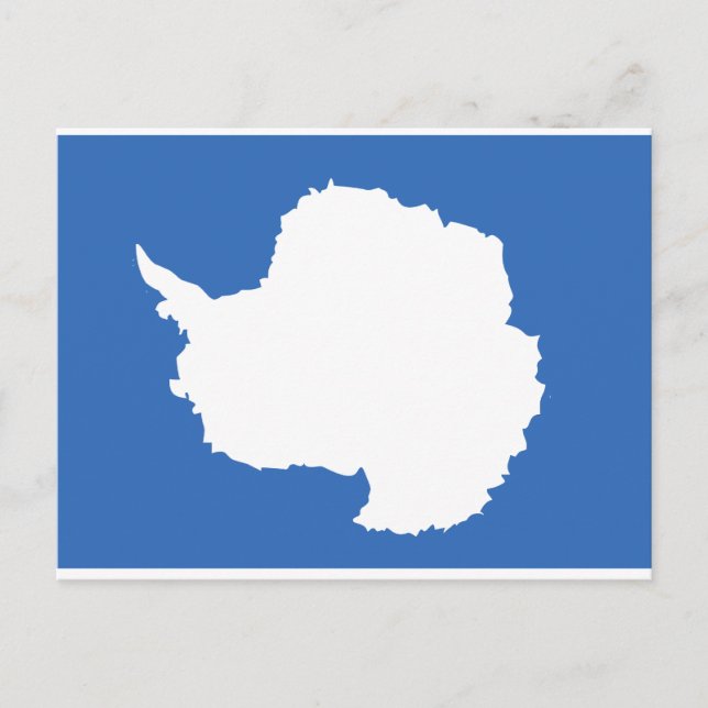Carte Postale Drapeau Antarctique (Devant)