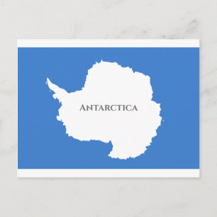 Carte Postale Drapeau Antarctique