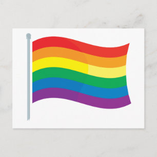 Carte Postale Drapeau arc-en-ciel