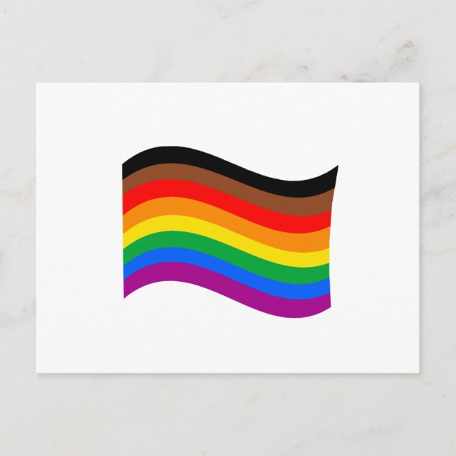 Carte Postale Drapeau arc-en-ciel de Philly Pride (Devant)