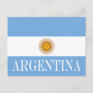 Carte Postale Drapeau argentin Bandera De Argentina