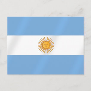 Carte Postale Drapeau argentin d'Argentine Albicelestes Cadeaux