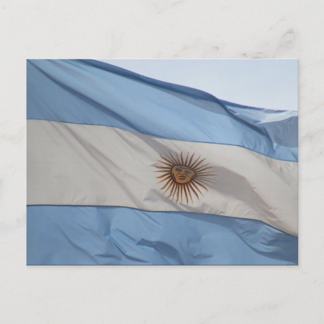 Carte Postale drapeau argentine (Devant)