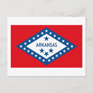 Carte postale Drapeau Arkansas