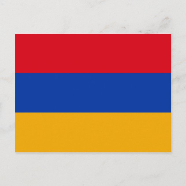 Carte Postale Drapeau arménien patriotique (Devant)