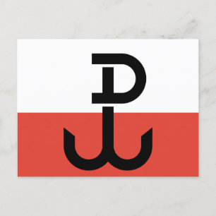 Carte Postale Drapeau Armia Krajowa