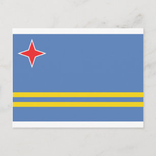 Carte Postale Drapeau Aruba AW