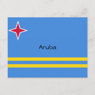 Carte Postale Drapeau Aruba Custom Design