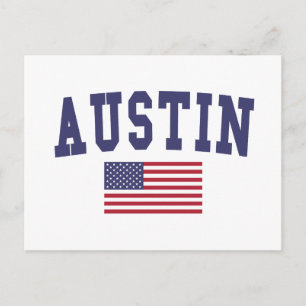 Carte Postale Drapeau Austin US