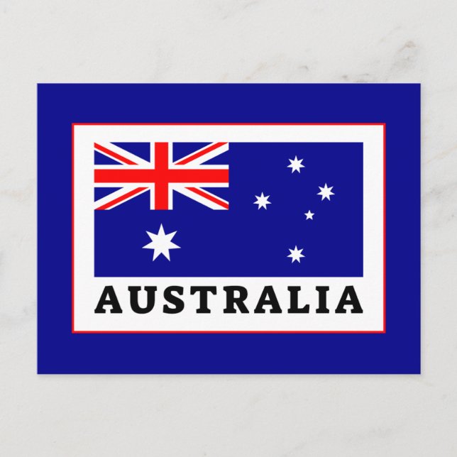 Carte Postale Drapeau Australie (Devant)