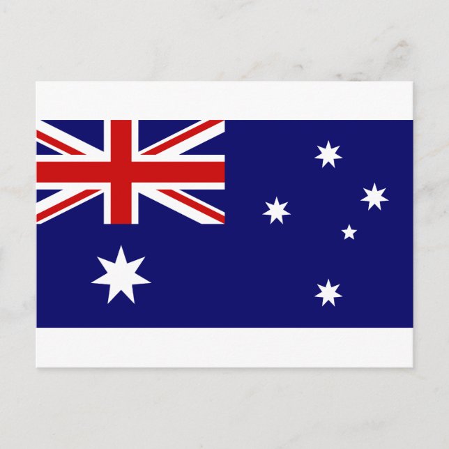Carte Postale Drapeau Australie (Devant)